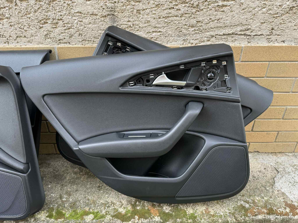 Sedadlá + tapacíre (čierna koža) Audi A6 C7 - 8