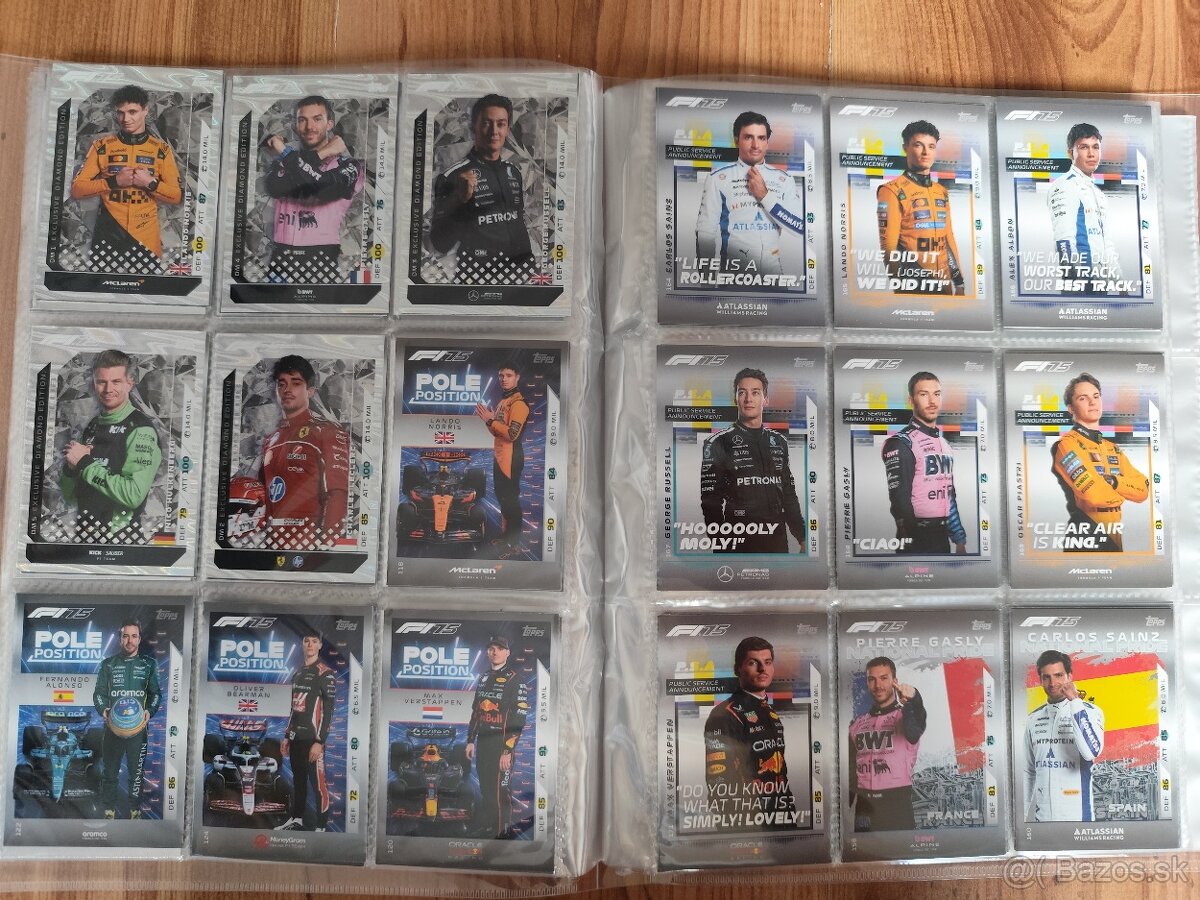 Predám kartičky Formula 1 - 8