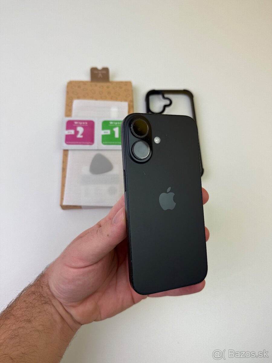 Predám vymením Iphone 16 128GB Black 100% batéria - 8