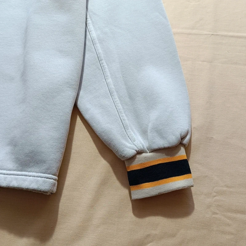 Vintage 90s NIKE Service béžová mikina bez kapucne XL - 8