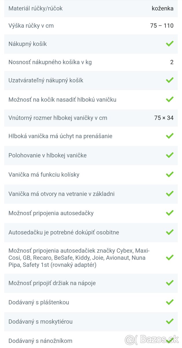 Predám kočík 3-kombinaciu Bexa Ultra 2019 - 8