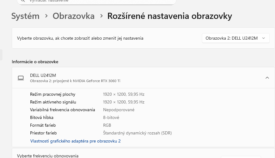 Predám 2× monitor 24" - DELL U2412M + BenQ GW2480 (Full HD) - 8