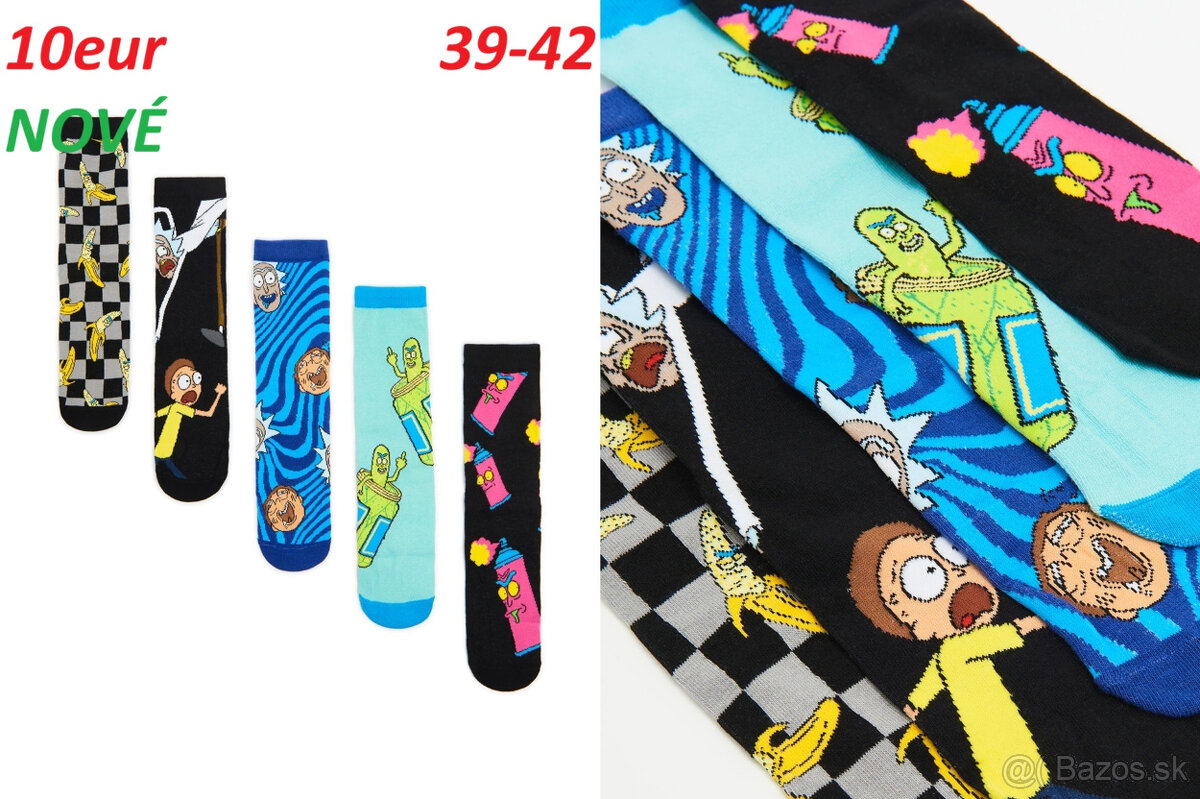 Ponožky South Park, The Simpsons, Pokémon, Rick and Morty - 8