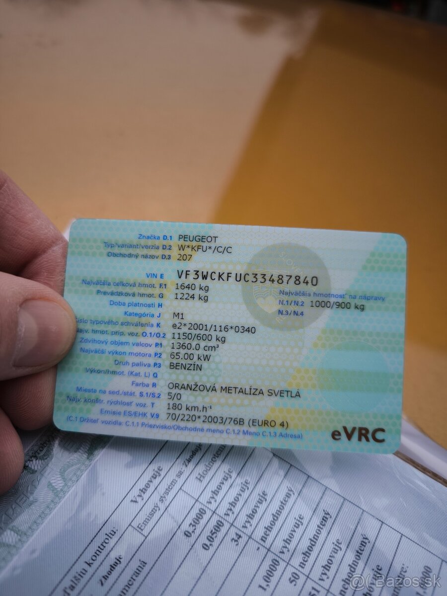 Predám Peugeot 207 5P benzín 1,4 65kw - 8