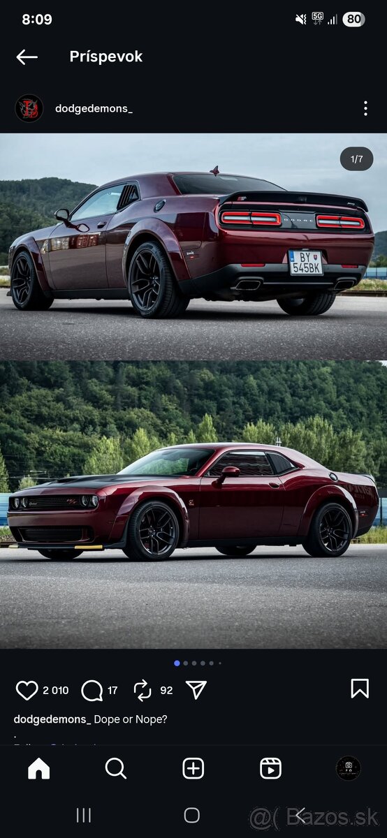 Dodge challenger 6.4 SRT - 8