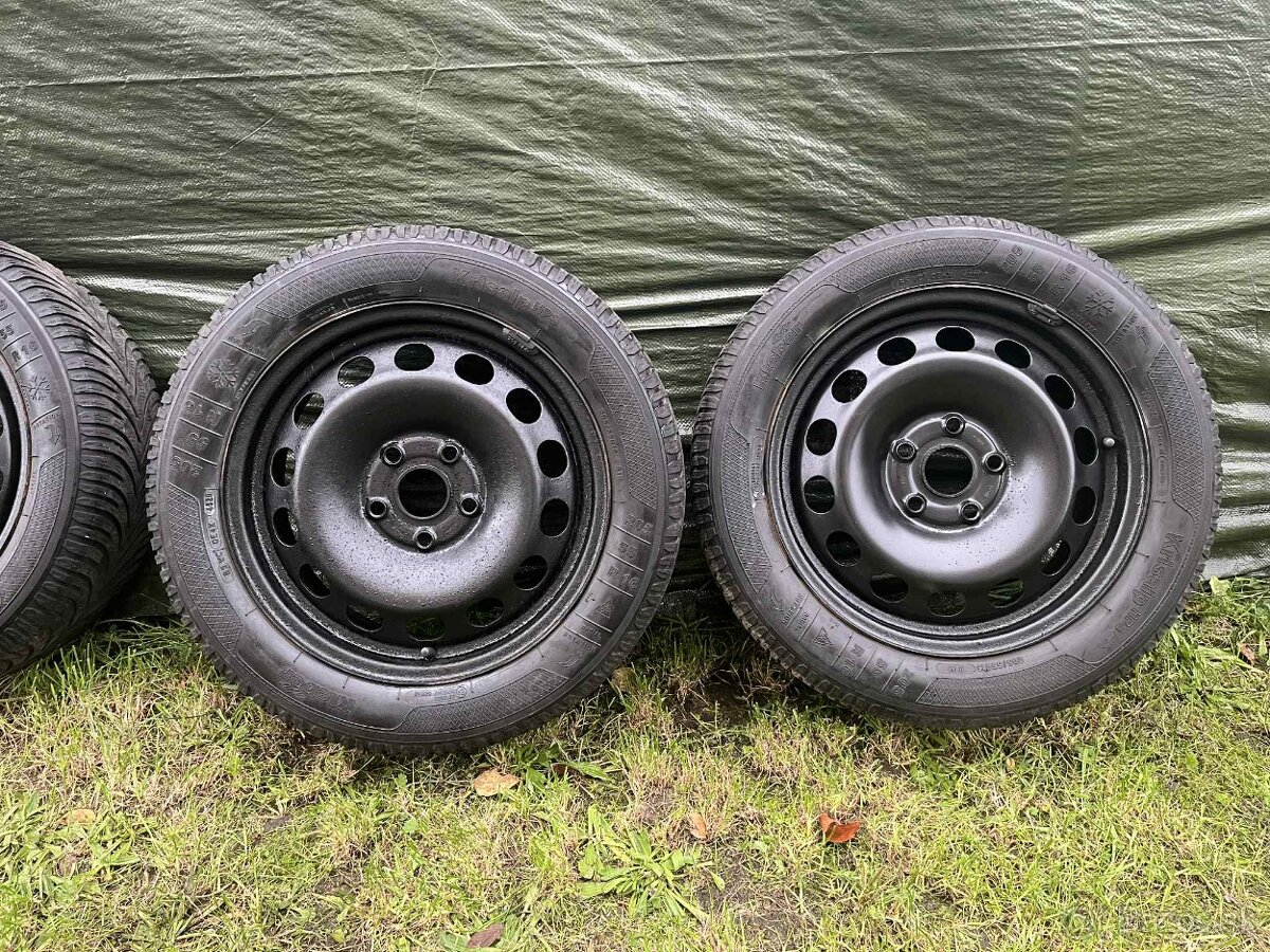 Plechové disky aj zo zimnými pneumatikami 5x112 R16 - 8