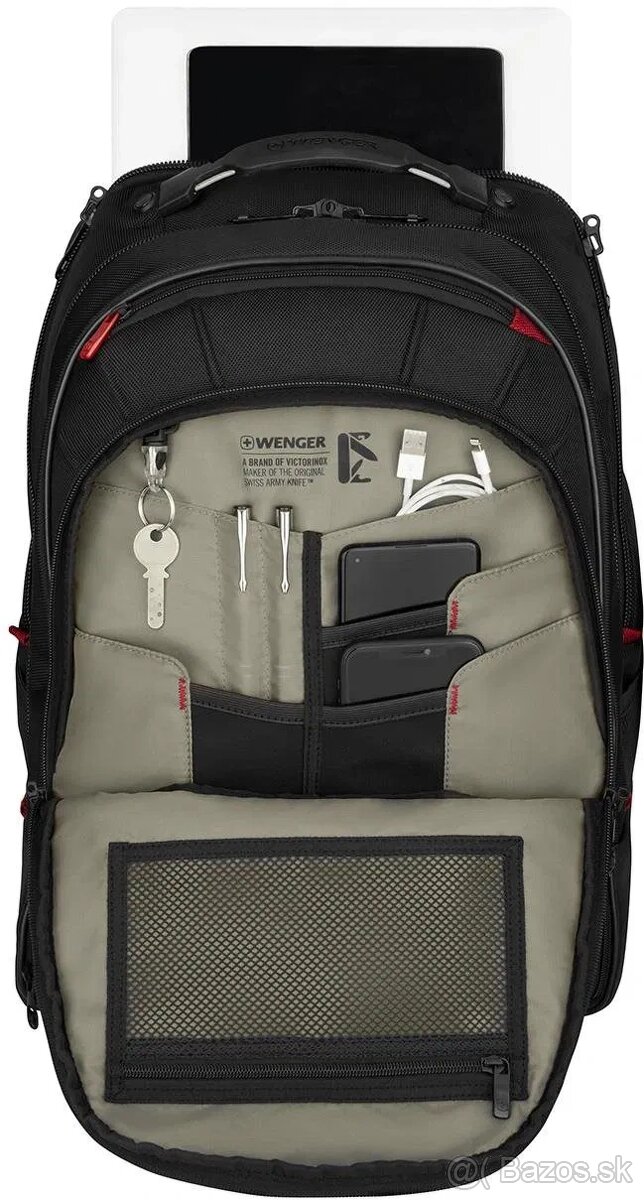 Batoh na notebook WENGER Carbon Pro 15.6", čierny - NOVÝ - 8