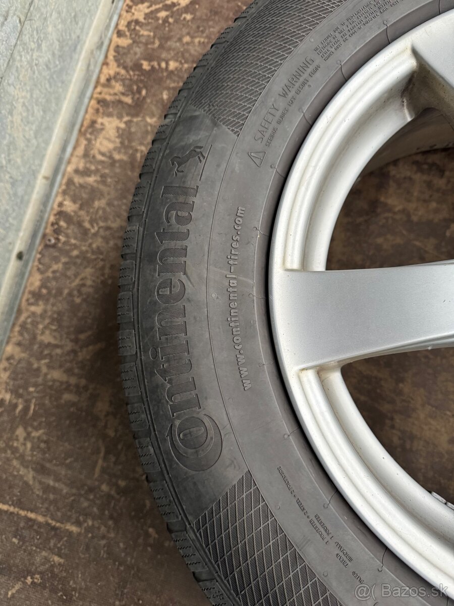 Dezent disky R16 7J ET35 so zimnými pneu Continental - 8
