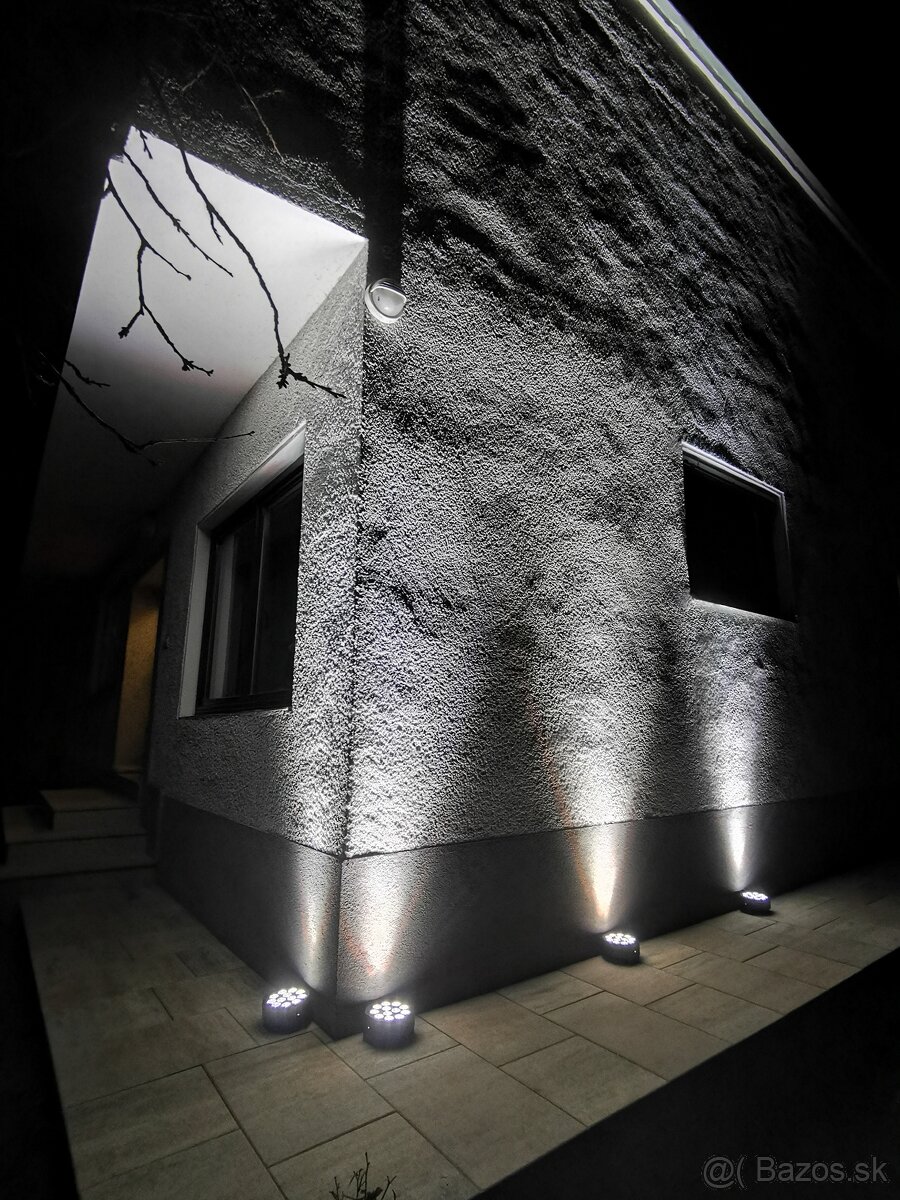 4ks Batériové akku led pary RGBW,diaľkové ov. +Taška - 8