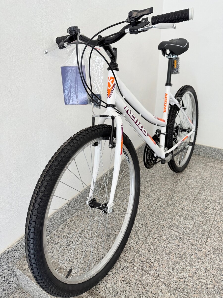 Kenzel COMPACT, 26, bicykel dámsky , veľ. 17, biely - 8
