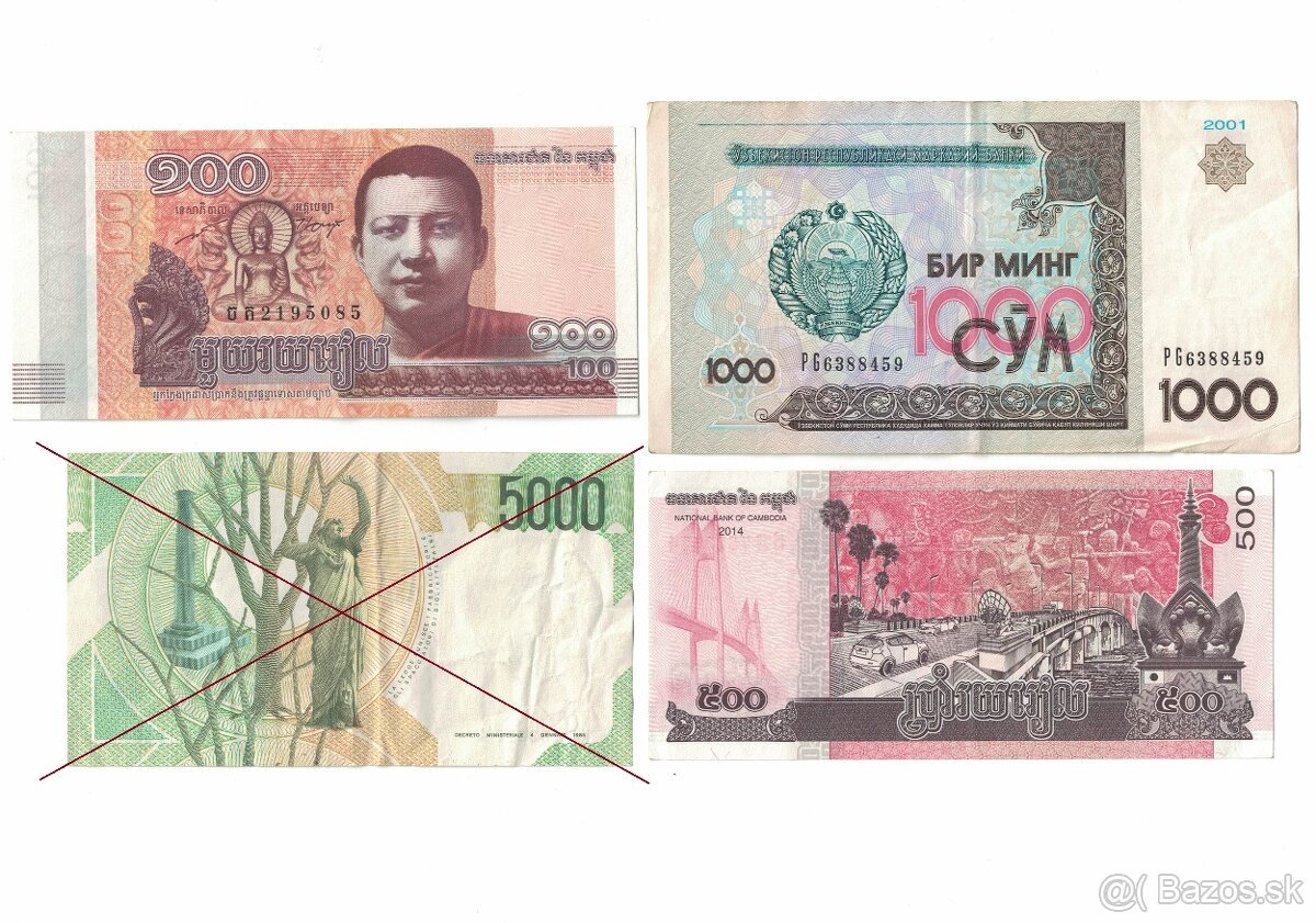 Zbierka bankoviek - rôzne po 1.5eur - 8