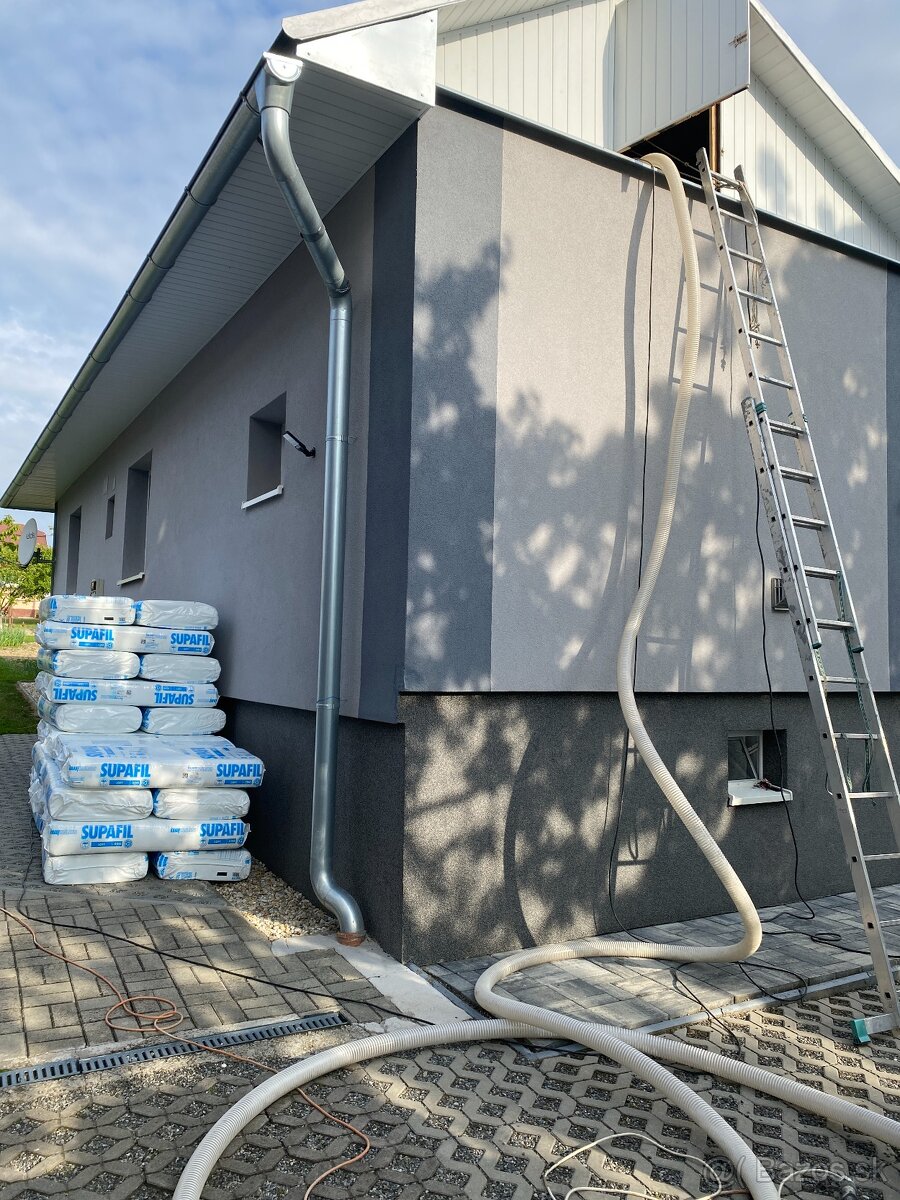 Jednoduché zateplenie za pár hodín.Fúkana striekaná izolácia - 8