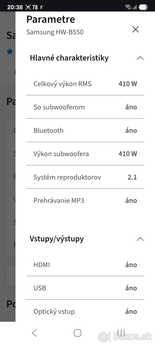 Samsung HW-B550 top stave ešte v zarukr - 8