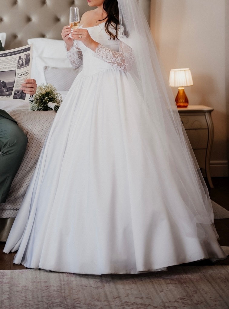 Svadobné šaty-1x oblečené - 8