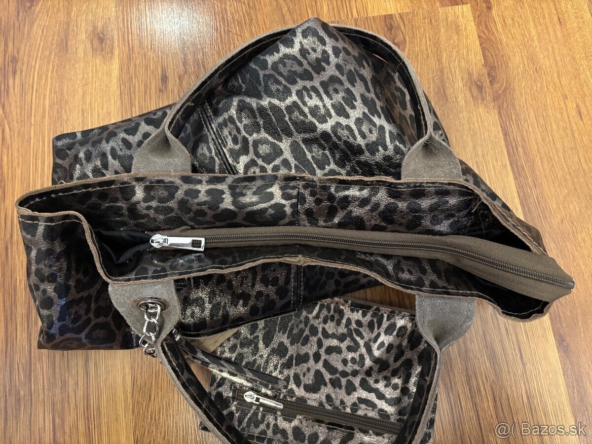 Dámska kožená kabelka - 8