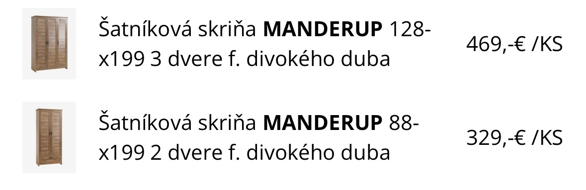 Dvojica úplne nových šatníkových skríň - 8