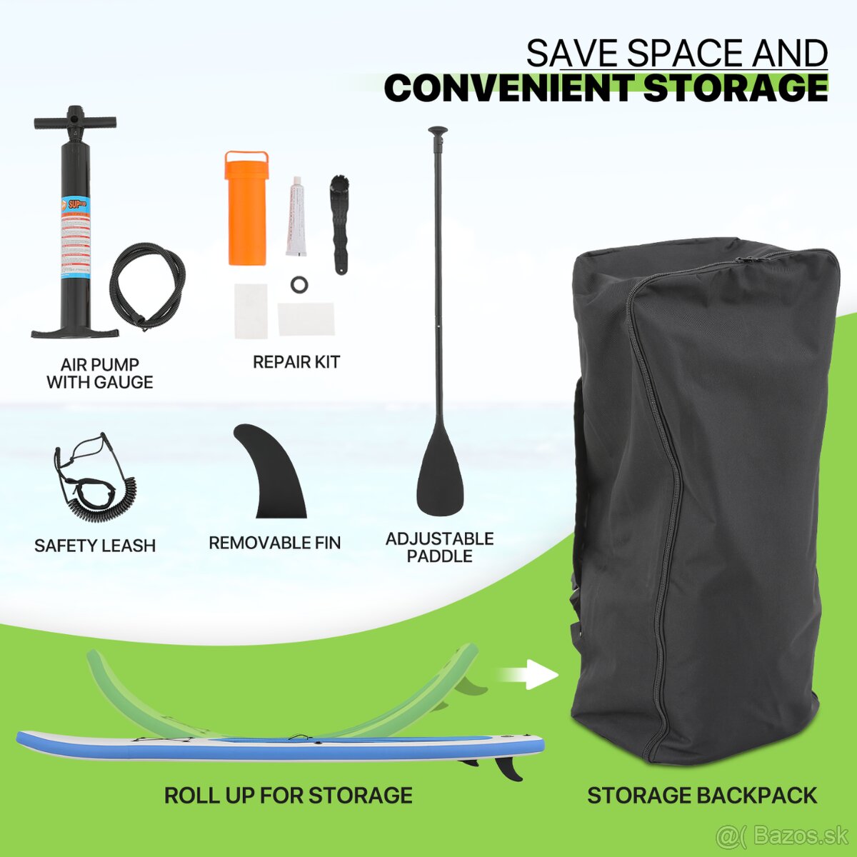 Nový 320 cm paddleboard zn. KOETSU - 8