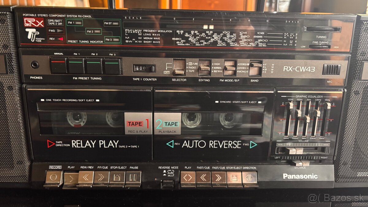 Rádiomagnetofón Panasonic RX-CW43 z Tuzexu - 8