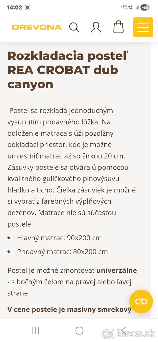 Rozkladacia postel DREVONA - 8