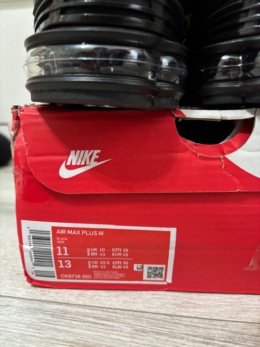 Nike air max plus 3 leather black - 8