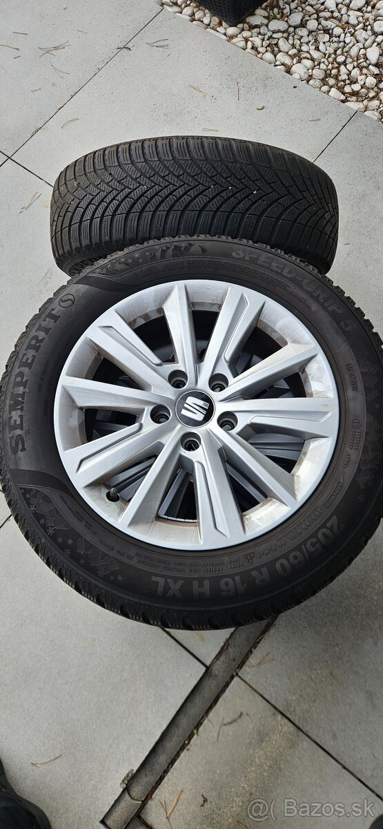 Seat Alhambra/vw Sharan R16 5x112 original zimná sada - 8