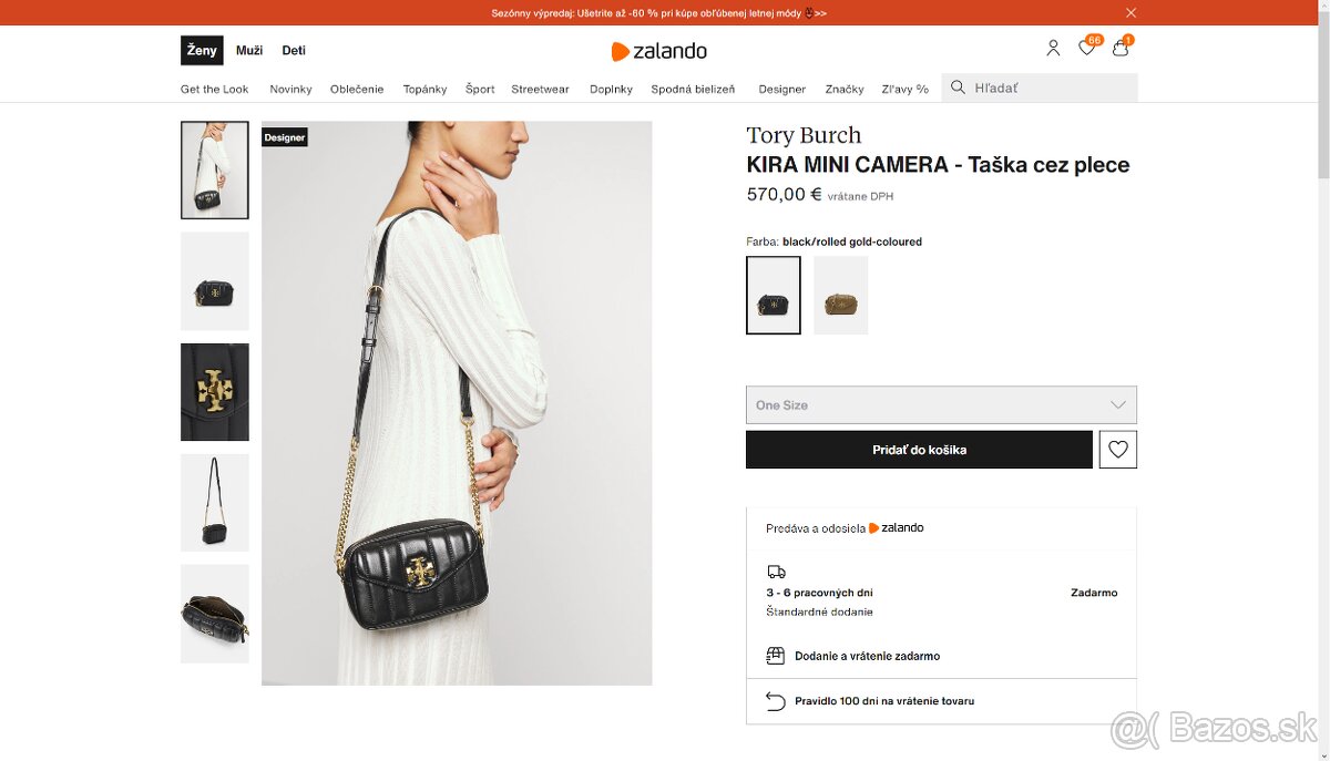 Kožená kabelka Tory Burch Kira mini camera bag - 8