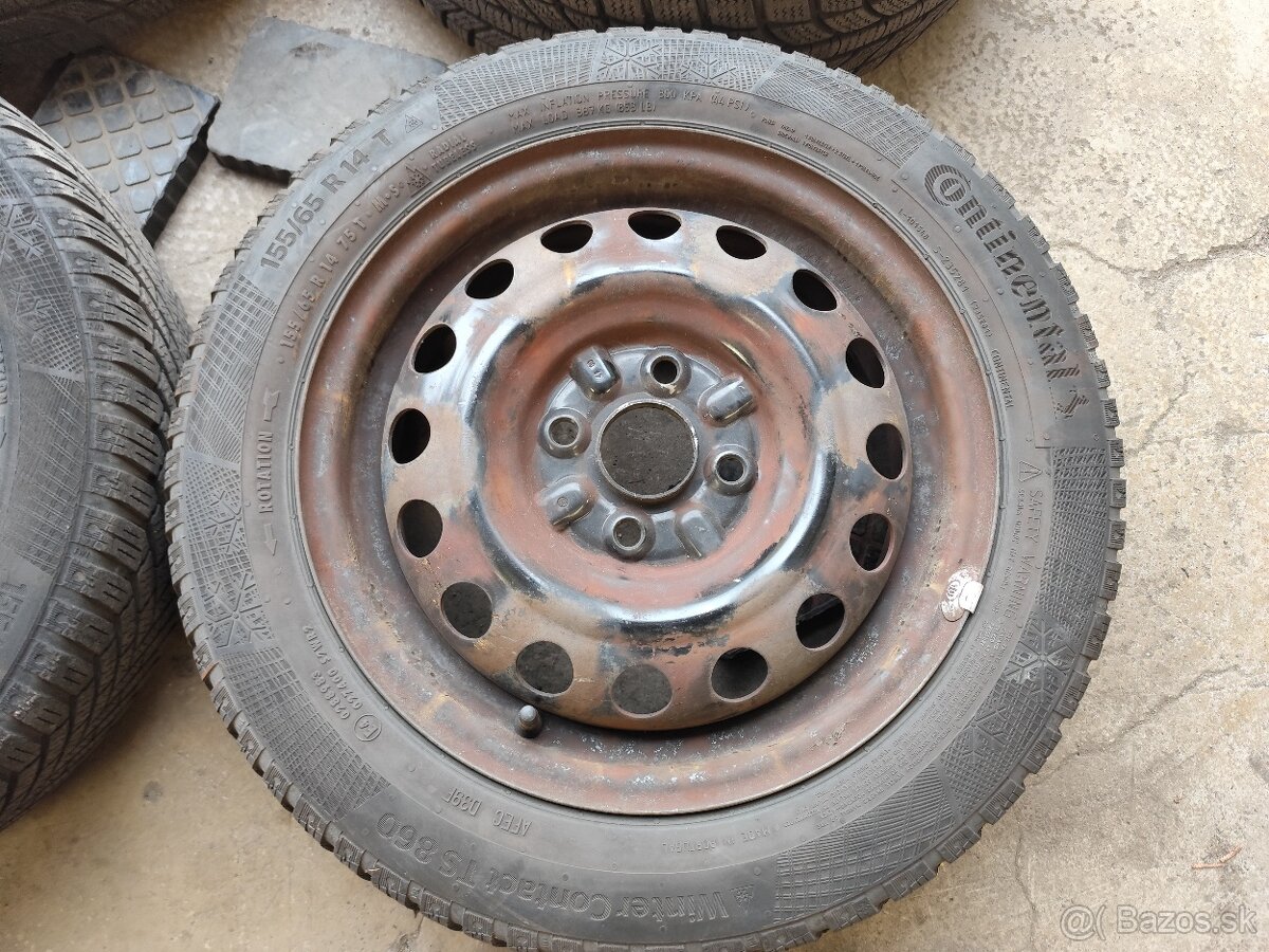 Sada plech+pneu 14" Citroën C1, Peugeot 107 Toyota Aygo - 8