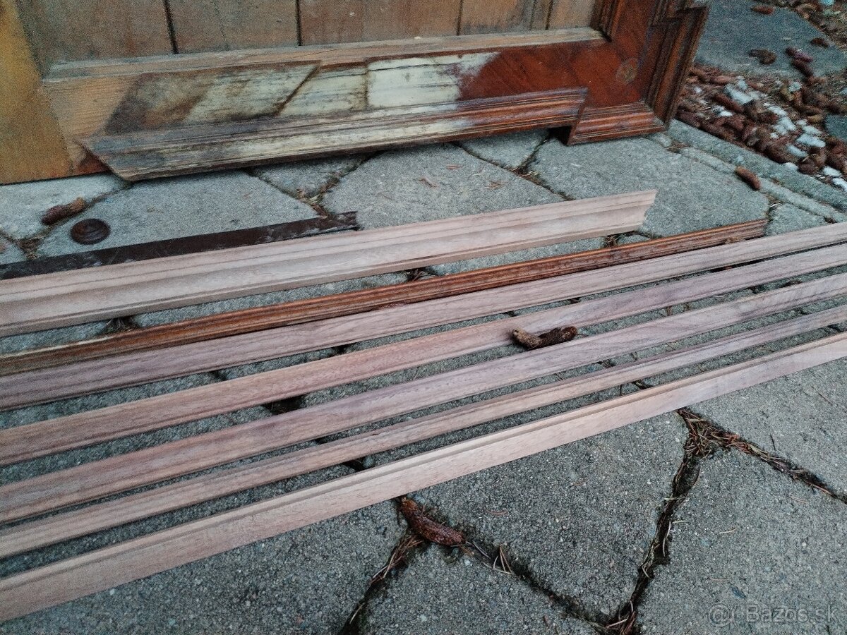 Starožitné zrkadlo +veľký rám - 8