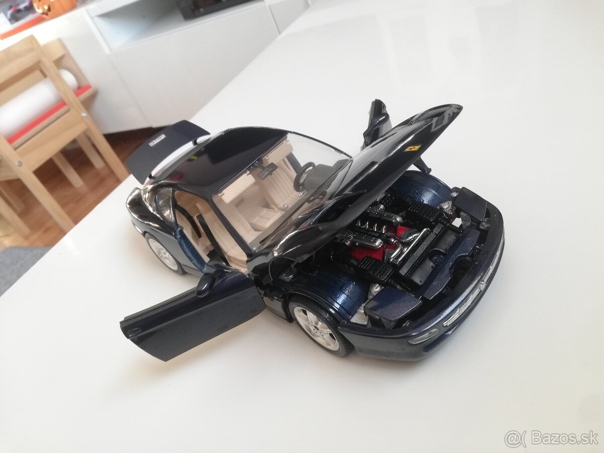 1:18 FERRARI 456 GT Bburago modra - 8