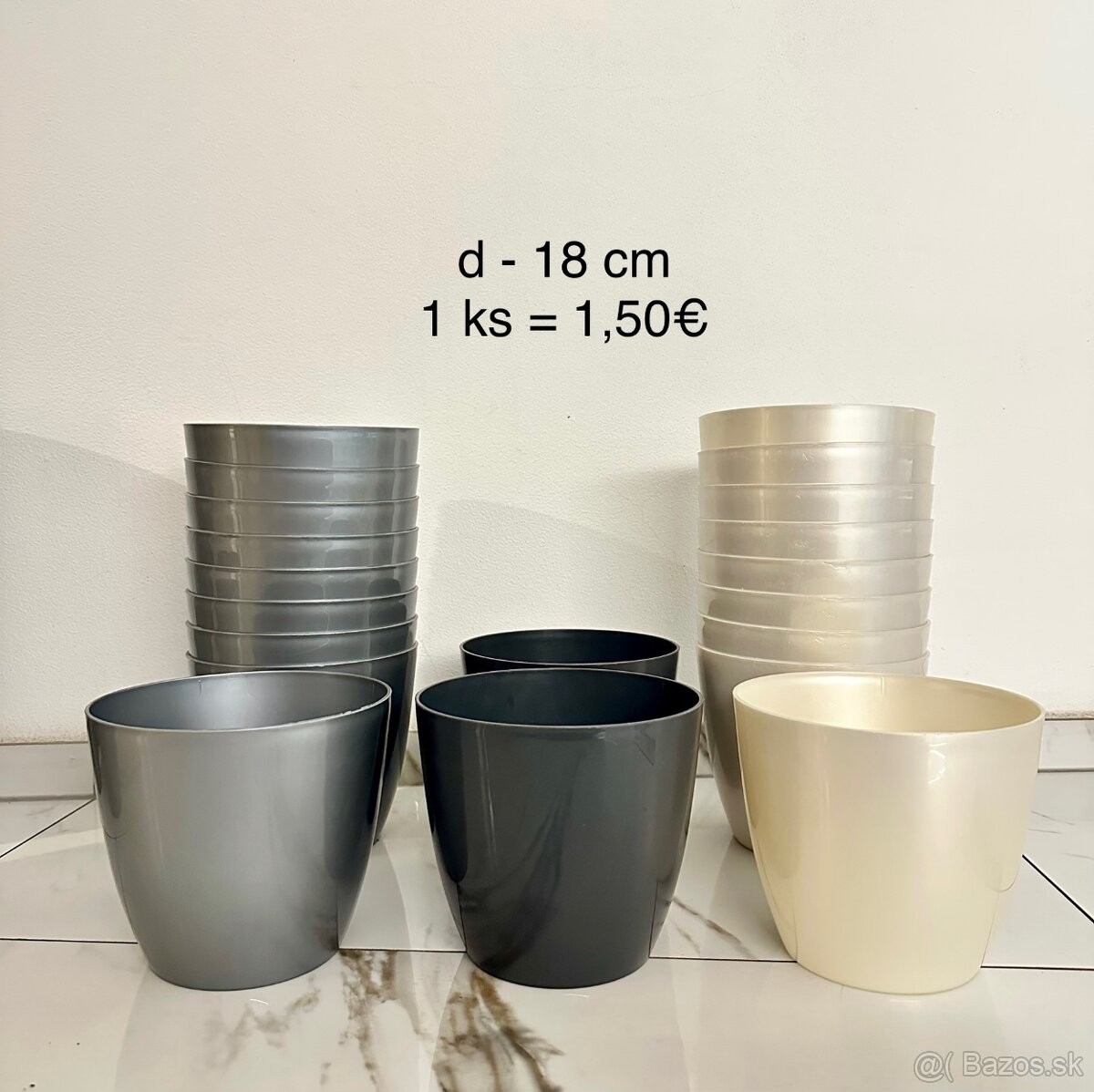 Plastové kvetináče na predaj - 8