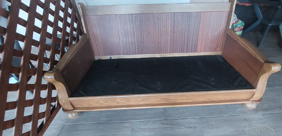 Kožené kreslo, gauč korpus, starožitné kreslo - 8