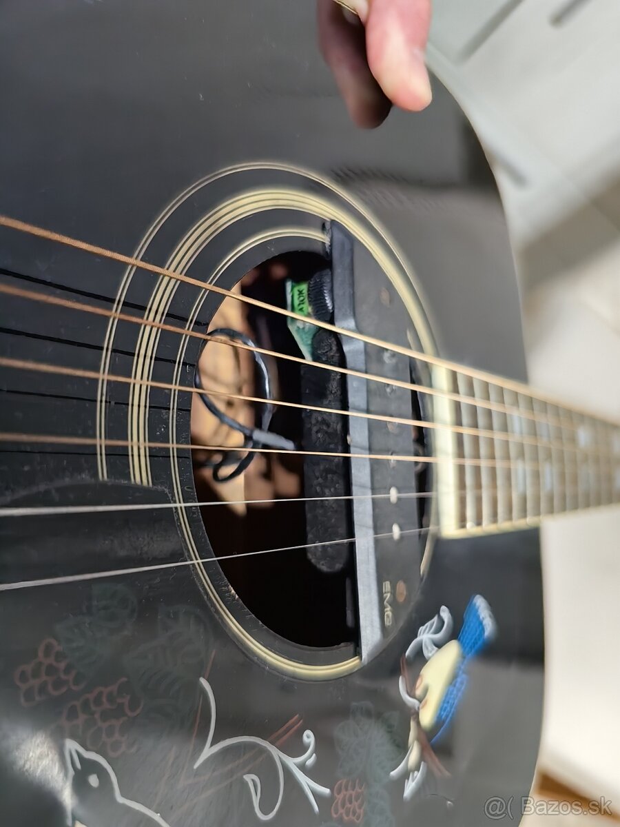 akustická gitara štýlu White Dove s EMG snímačom - 8