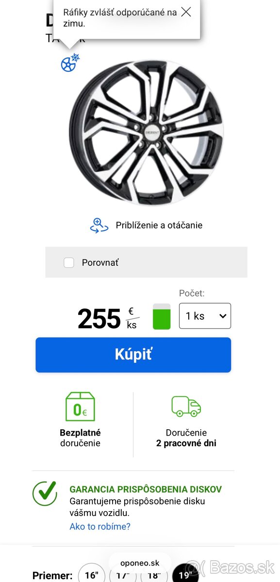 Alu disky DEZENT R19 5x112 - 8