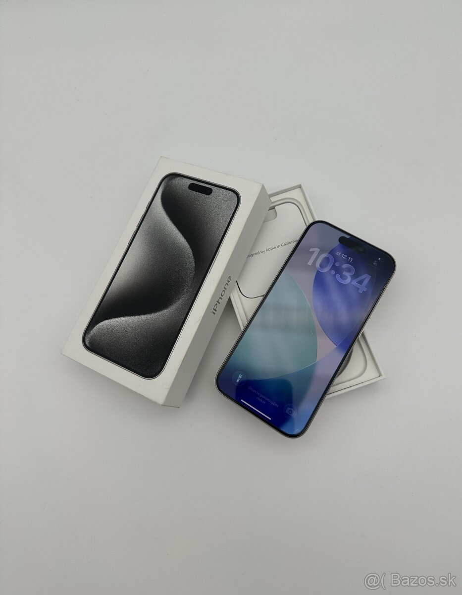 iPhone 15 Pro 128GB White Titanium + ZÁRUKA - 8