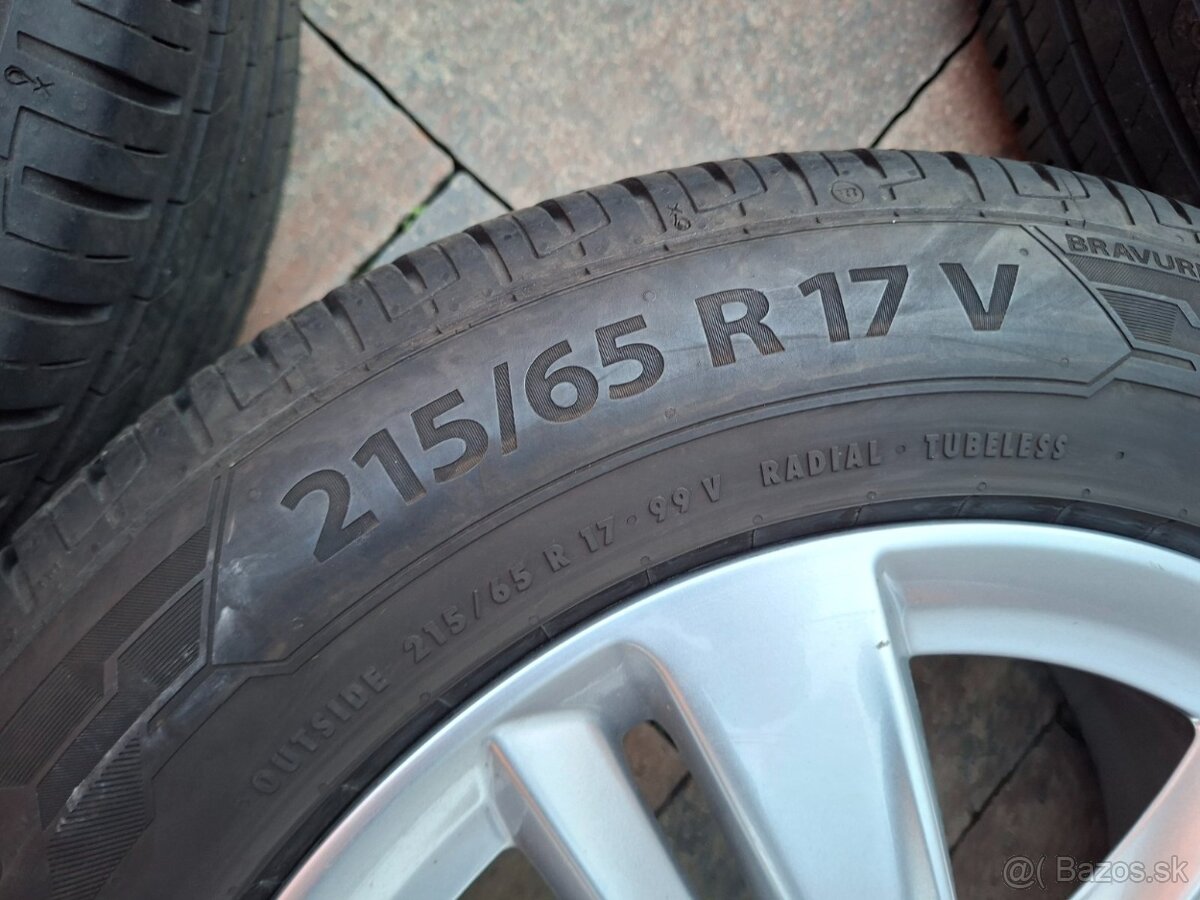 Orig. hliníkové disky Opel R17, 5x108 - 8