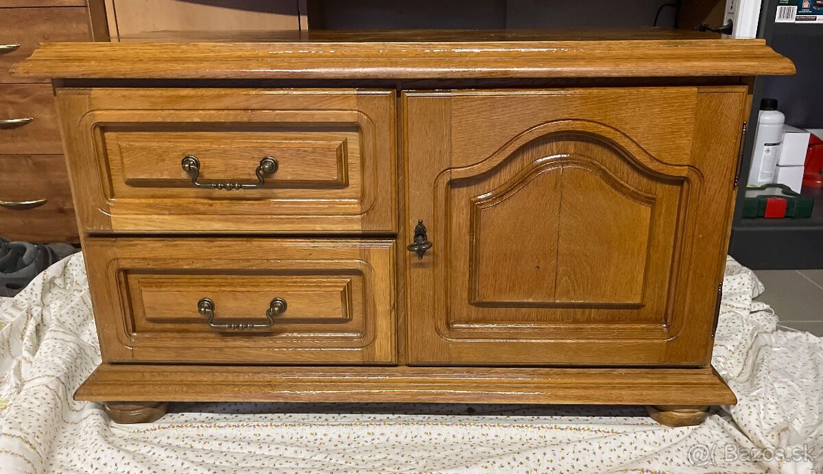 Komoda masív ,dub rustikal - 8