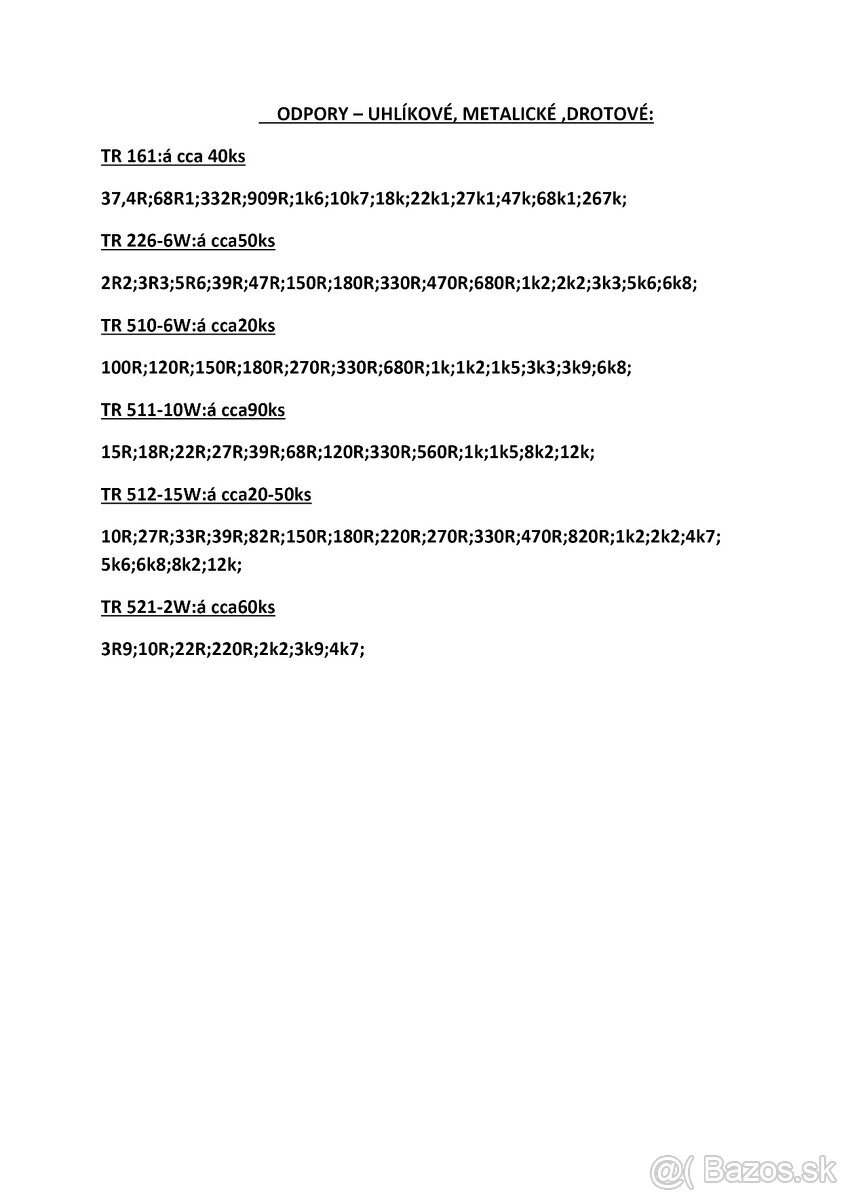 KONŠTRUKČNÉ A PASÍVNE SÚČIASTKY - 8