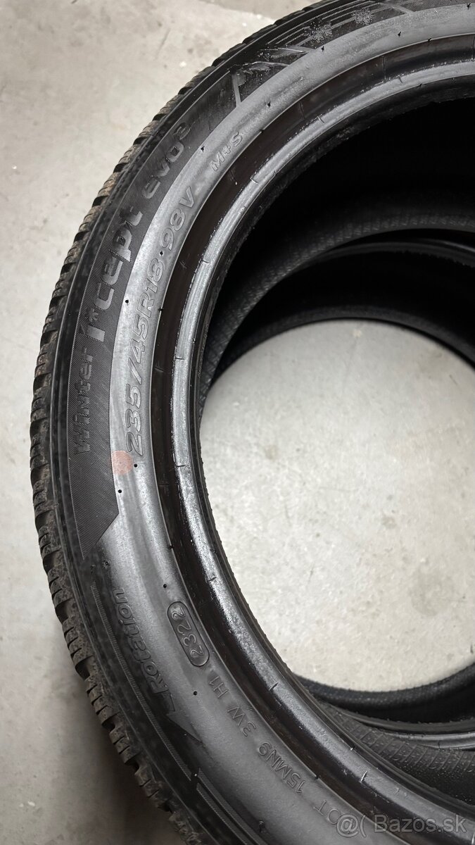 235/45 R18 zimné hankook 2 kusy - 8