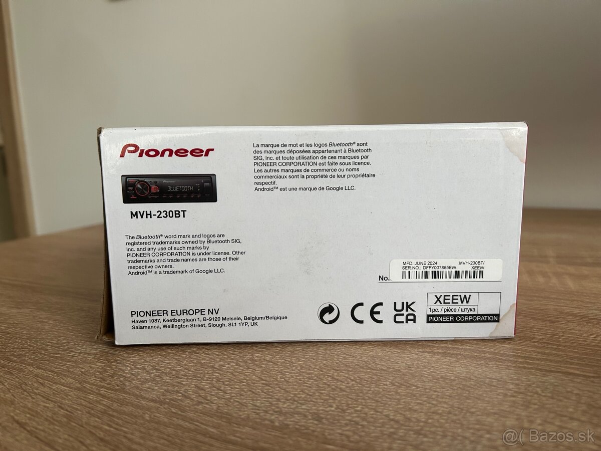 Týžden používané autorádio Pioneer MVH-230BT - 8