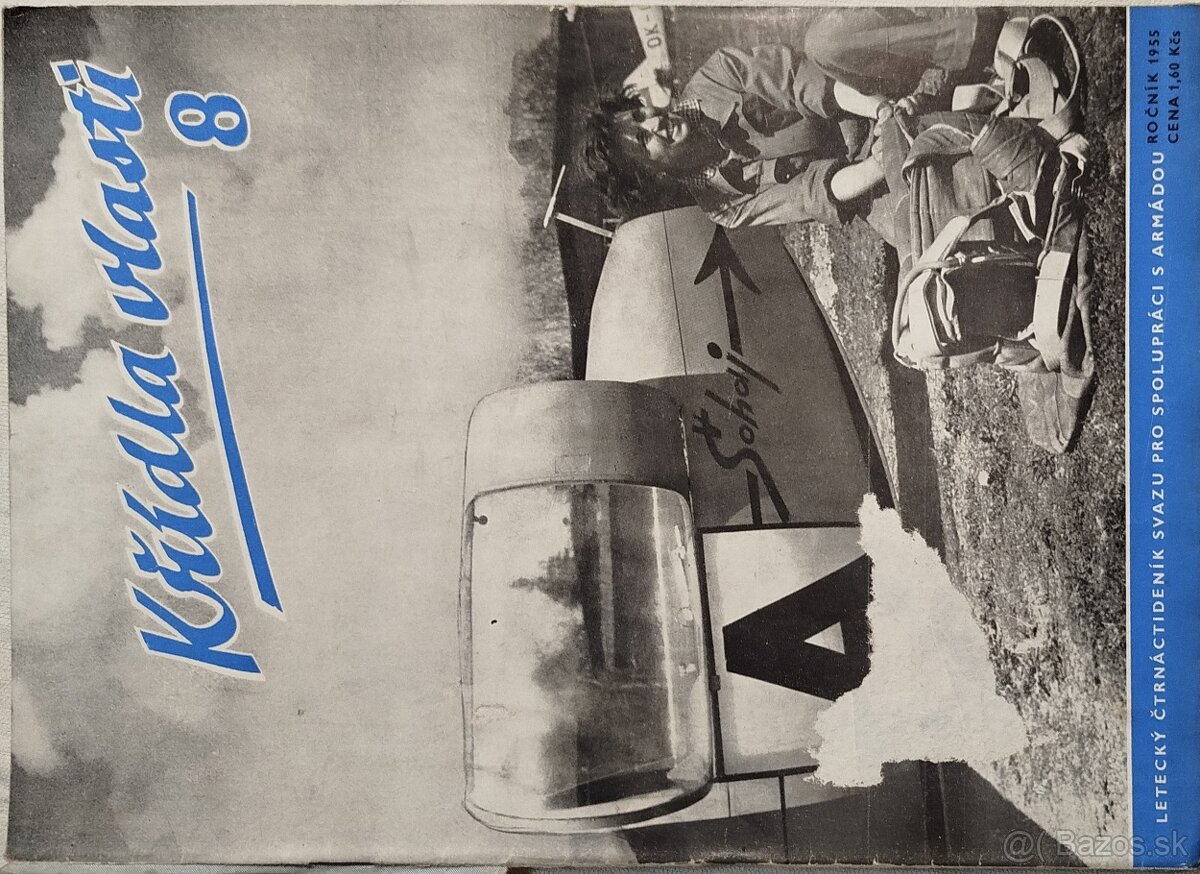 Časopisy Křídla vlasti ročník 1955 - 8