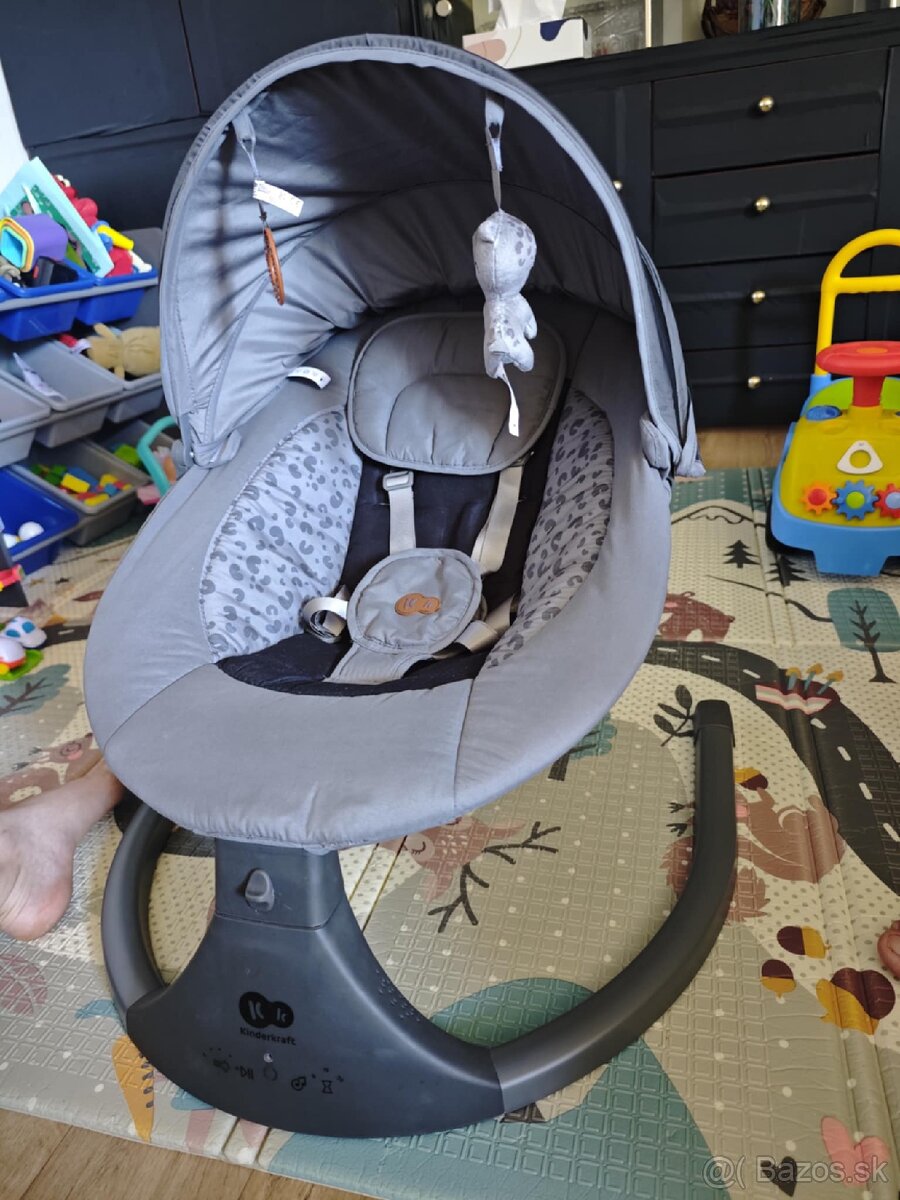 Kinderkraft lehátko 2v1 dark grey - 8