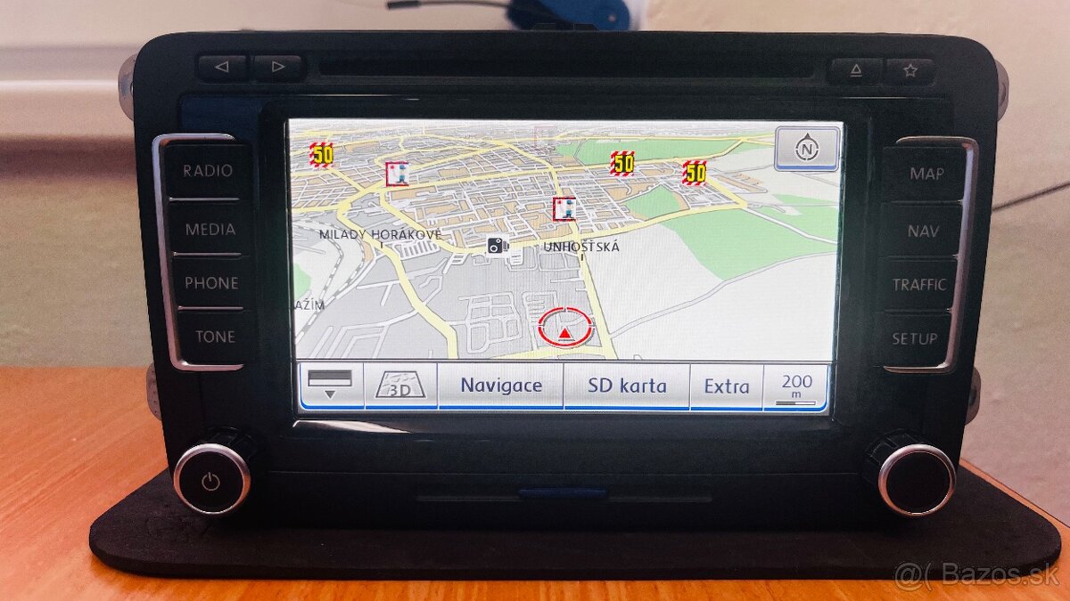 Rádio RNS 510 - VW / Škoda - RNS510 - DAB, LED, SSD - 8