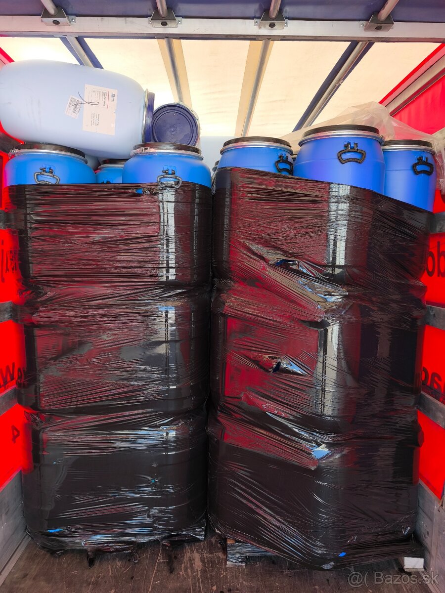 Predám potravinárske 80l plastové sudy - 8
