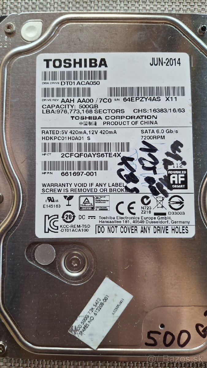 4x HDD 1tb 500gb 160gb 80gb - 8