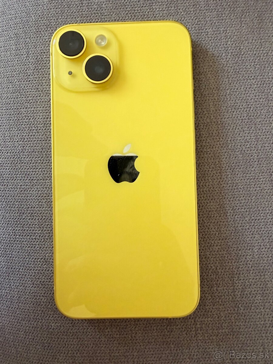 Predám iPhone 14 - Yelow - 128Gb - 8