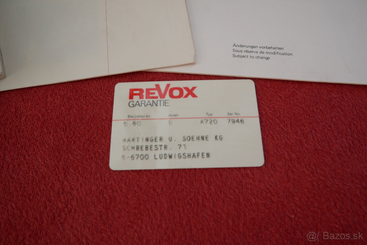 REVOX A-720 - 8