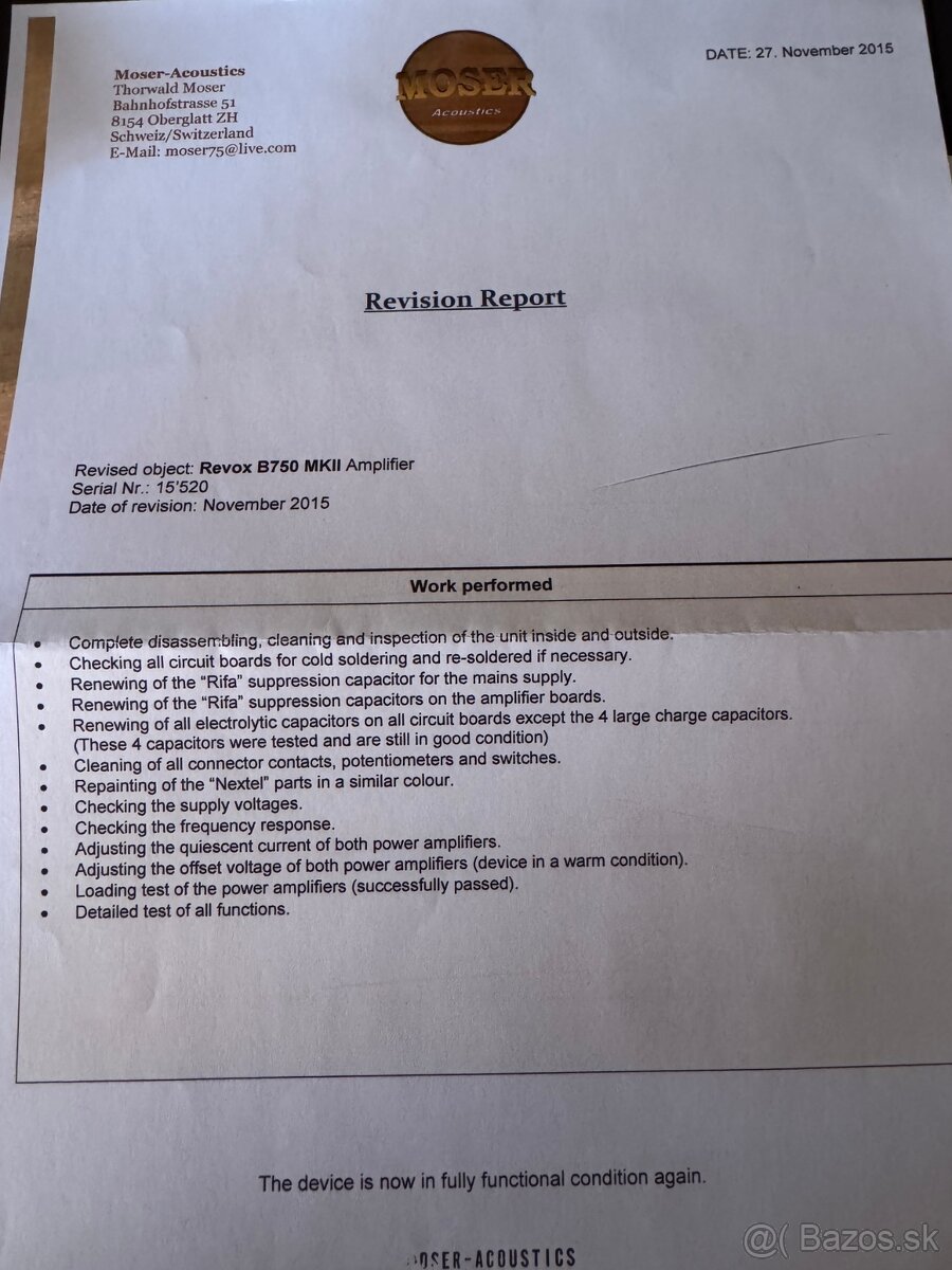 REVOX B 750 MK II - 8