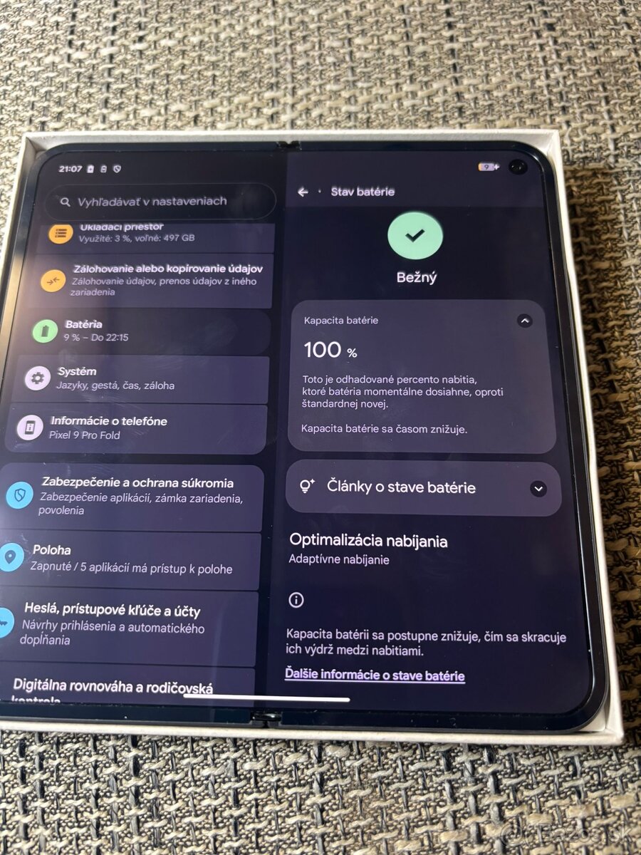 Google Pixel 9 Pro Fold NOVÝ 16gb/512gb - 8
