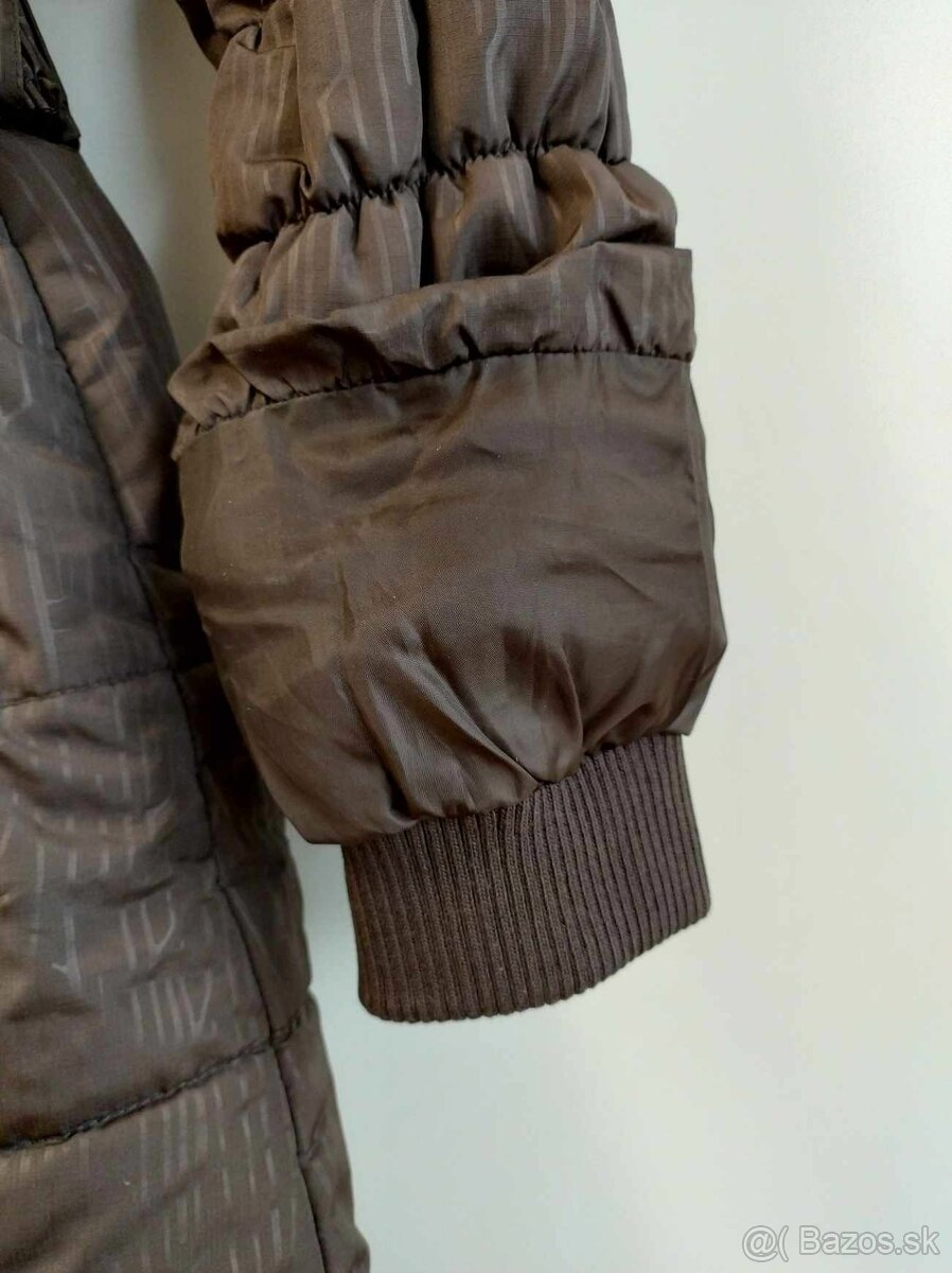 Dámsky hnedý zimný kabát bez kapuce (Authority) - 8