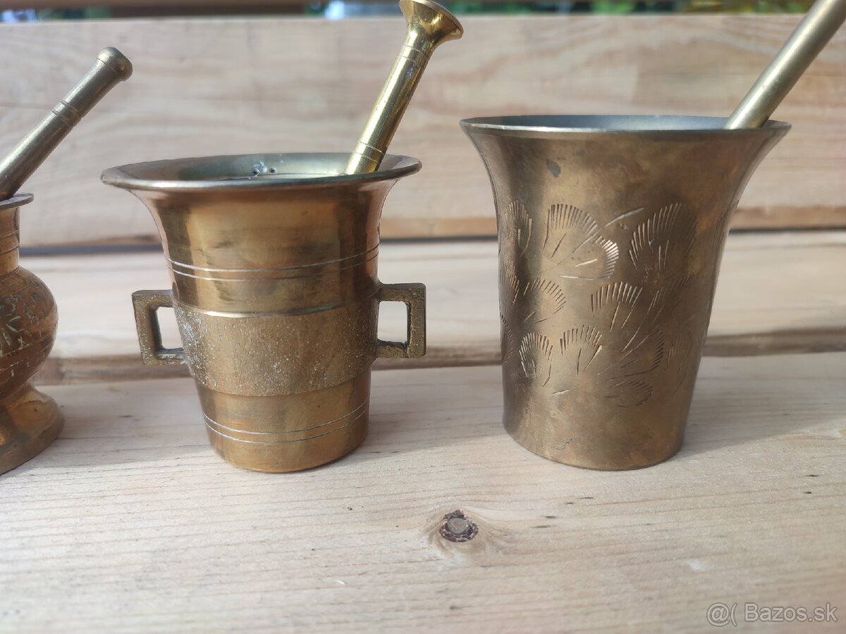 Mosadzné mažiare 15€ kus - 8